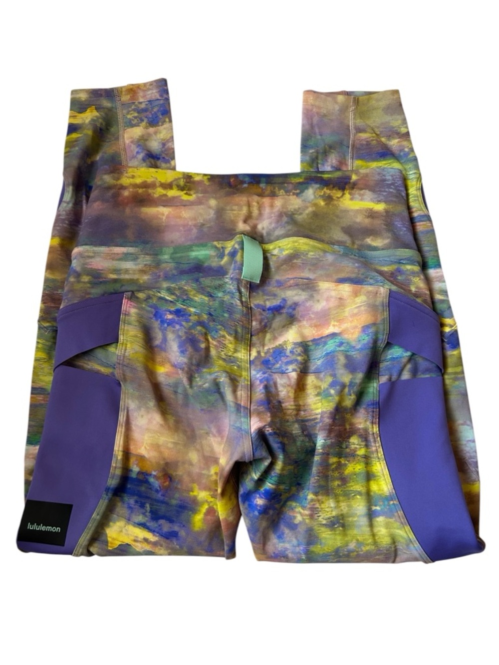 Lululemon Size 6 Multicolor Abstract Print Leggings - Picture 4 of 5